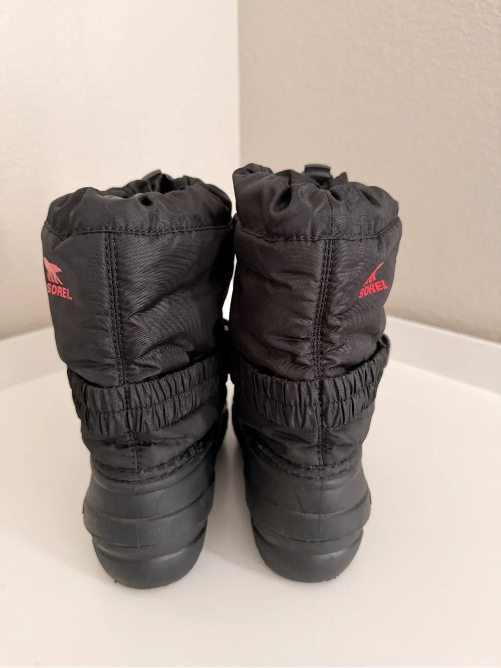 Sorel Kids Black & Red Insulated Snow Boots